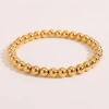 European and American ins fashion, simple and trendy jewelry, niche retro stainless steel plated with 18K elastic beads bracelet Item Picture